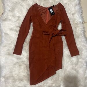 New fashion nova wrap dress small